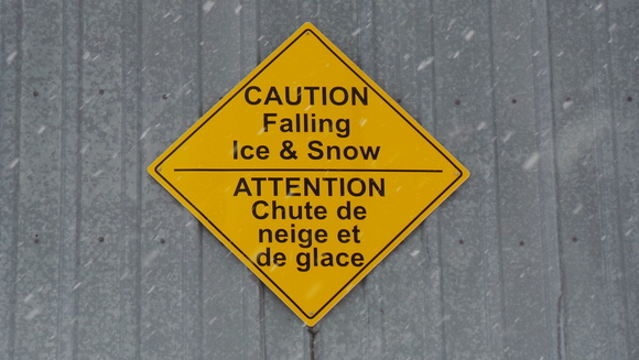 Caution - Falling Ice & Snow