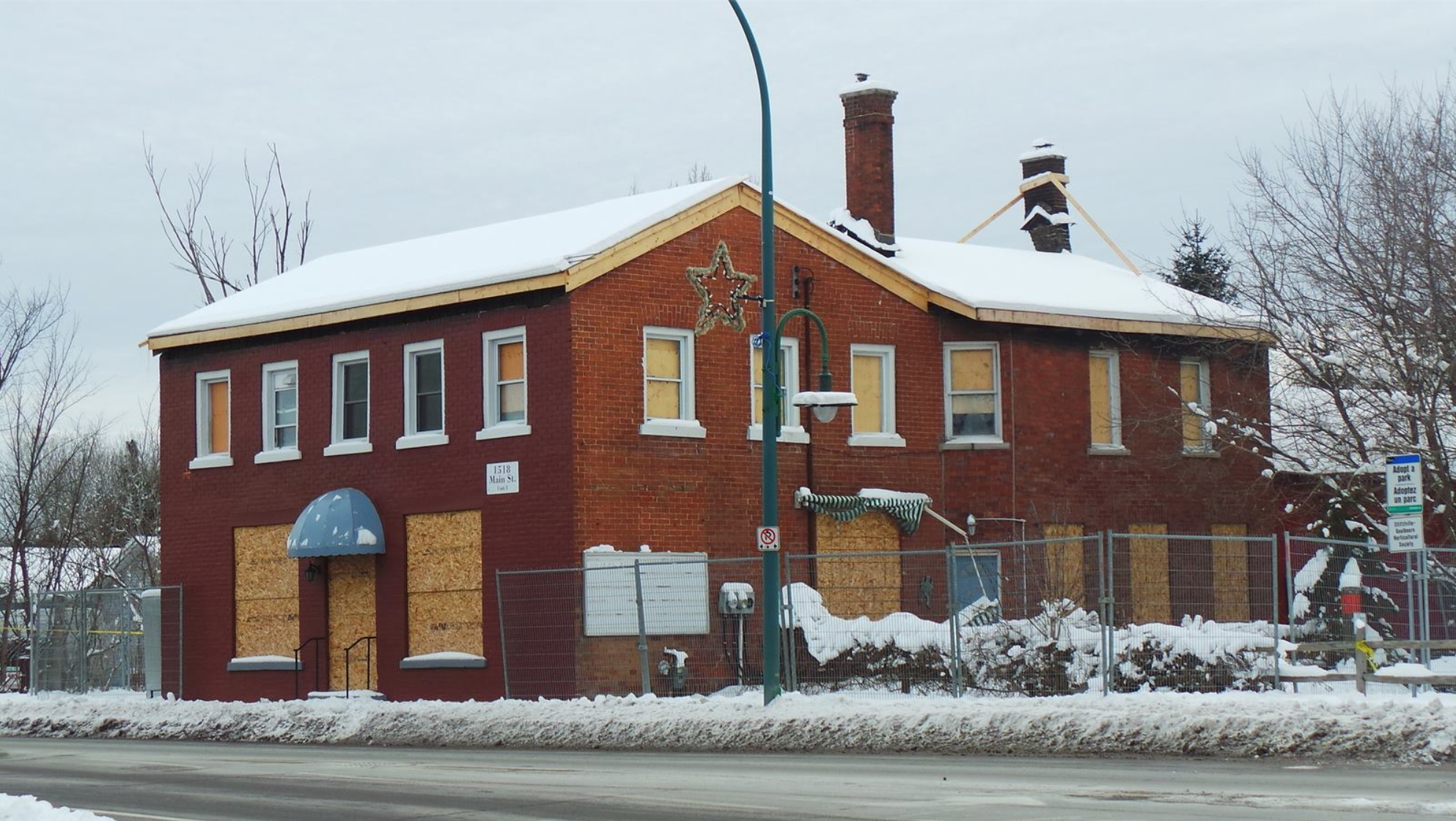 Former Bradley's General Store, winter 2013