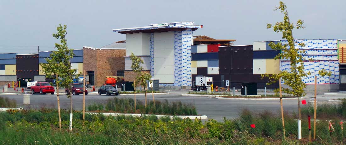 Tanger Outlets under construction, August 2014