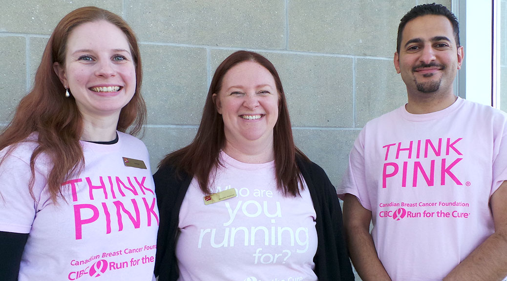 CIBC Hazeldean staff including Andrea Strayer, Jennifer Holmes and branch manager Sufwan Atiyat