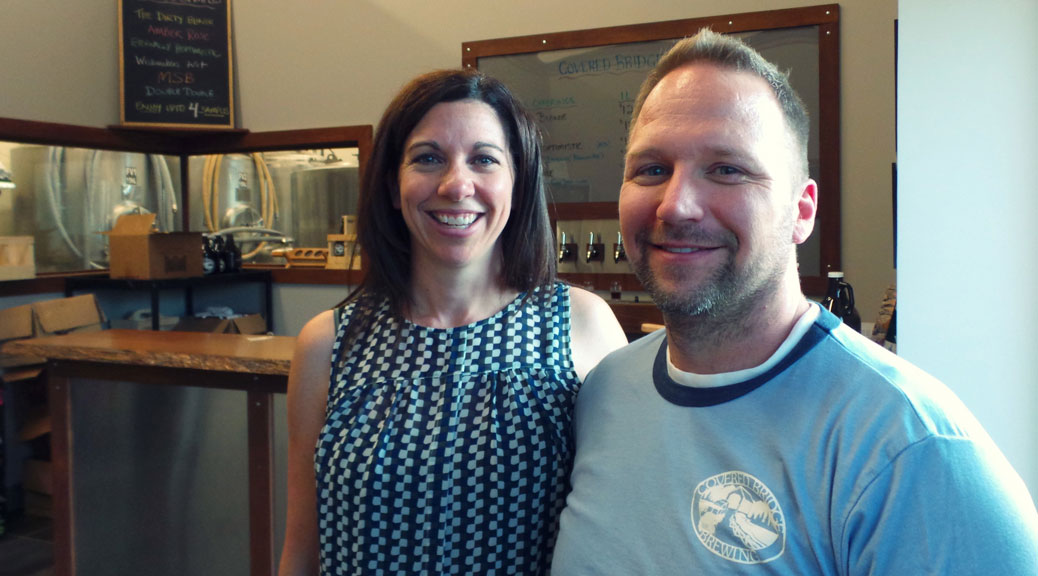 Kathy and John vanDyk, owners of Covered Bridge Brewing