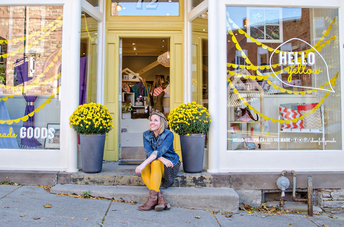 Emily Arbour, owner of Hello Yellow in Almonte