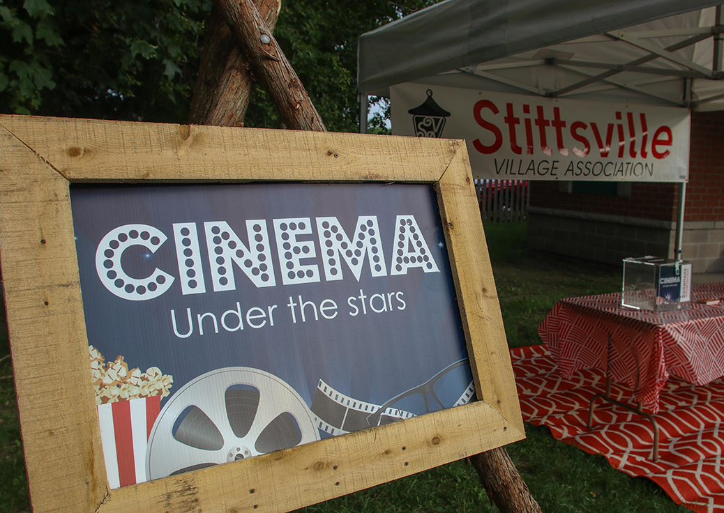 Cinema under the stars. Photo by Barry Gray.
