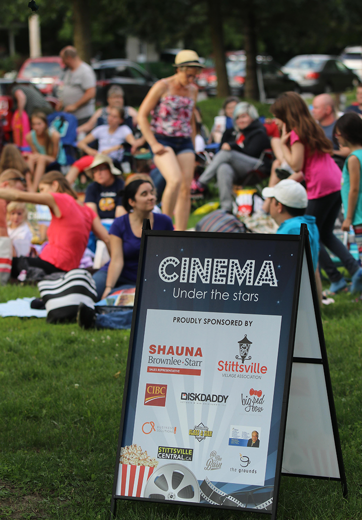 Cinema under the stars. Photo by Barry Gray.