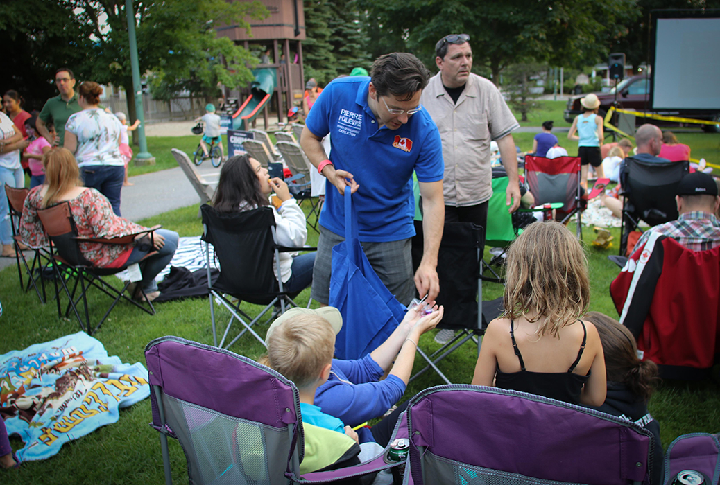 Cinema under the stars. Photo by Barry Gray.