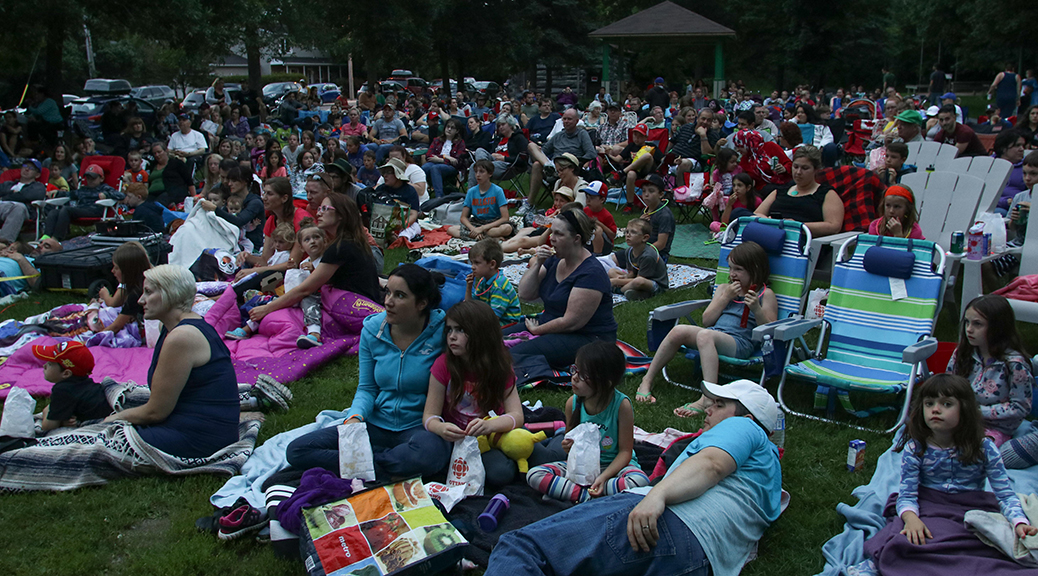 Cinema under the stars. Photo by Barry Gray.