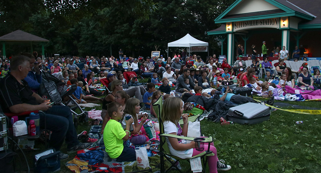 Cinema under the stars. Photo by Barry Gray.