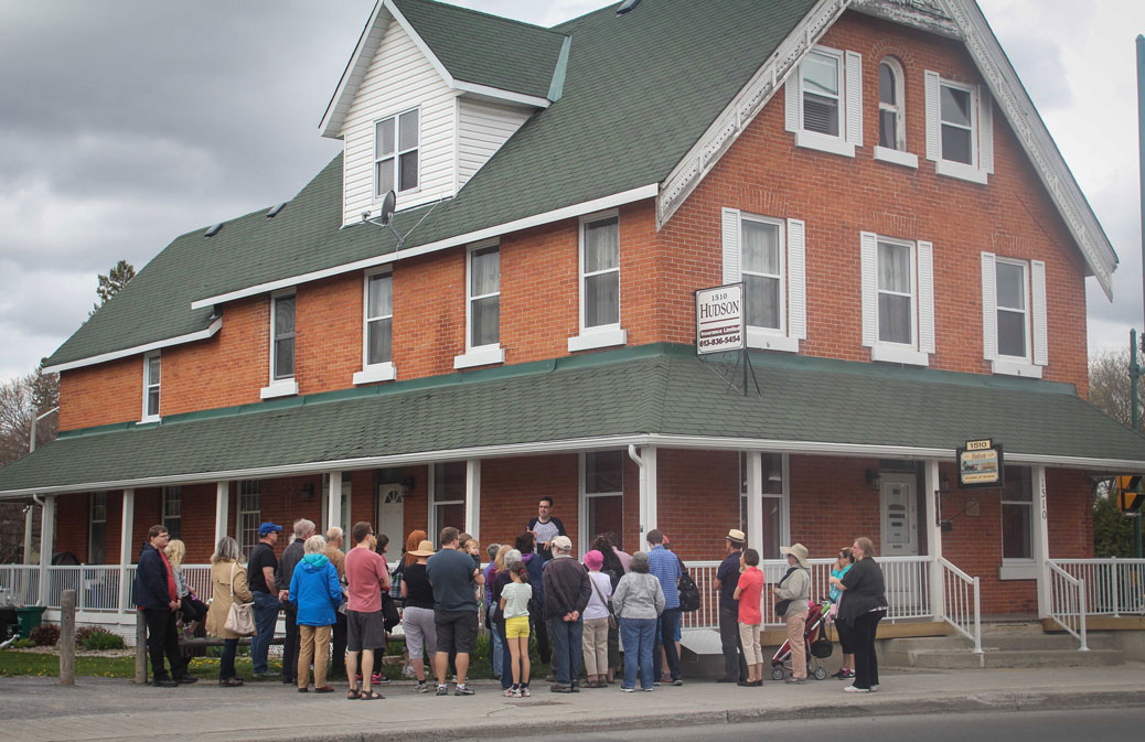 Jane's Walk 2016 on Stittsville Main Street. Photo by Barry Gray.