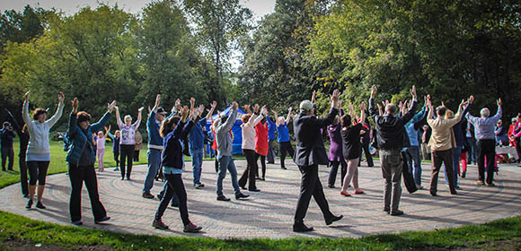 STITTSVILLE, ON, October 8, 2015. W. J. Bell Rotary Peace Park. The opening movement mandela. Barry Gray (StittsvilleCentral)
