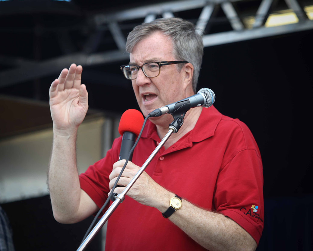 Mayor Jim Watson. Canada 2017 in Stittsville. Photo by Barry Gray.