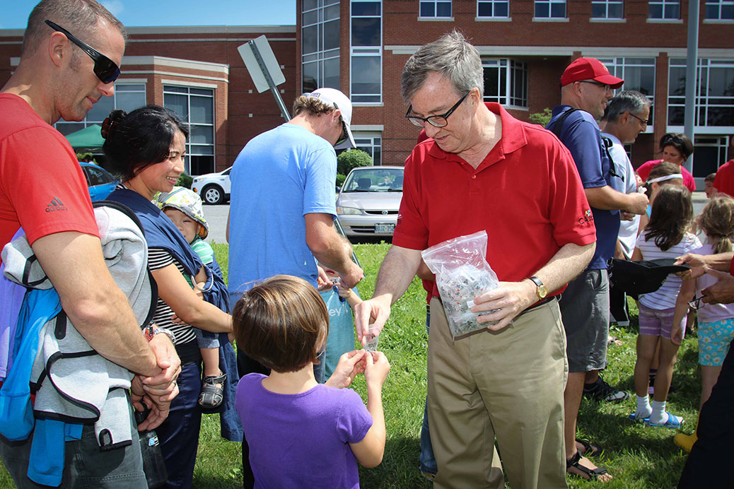 Mayor Jim Watson. Canada 2017 in Stittsville. Photo by Barry Gray.