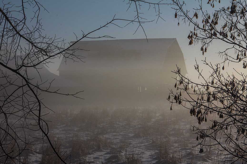 STITTSVILLE, ON. Dec 6, 2016. Barn in the morning ice fog. Barry Gray (Stittsvillecentral)