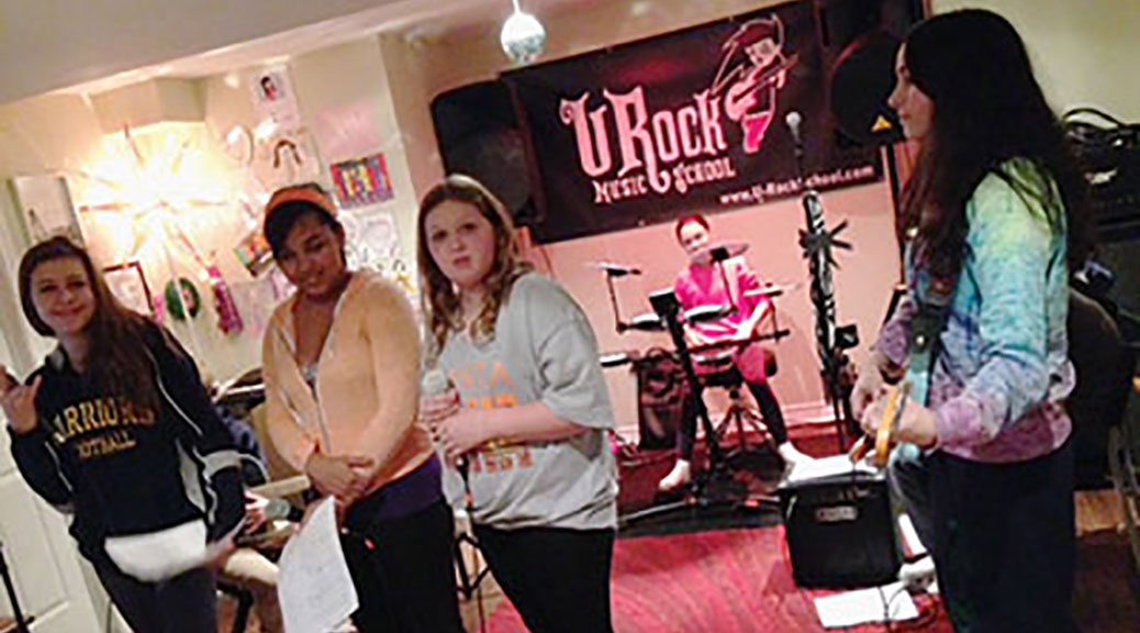 The Beetle Squishers: From left to right, Kaitlyn Weatherall, Kyrstein Wright, Sarah Culbert, and Becky Hall.