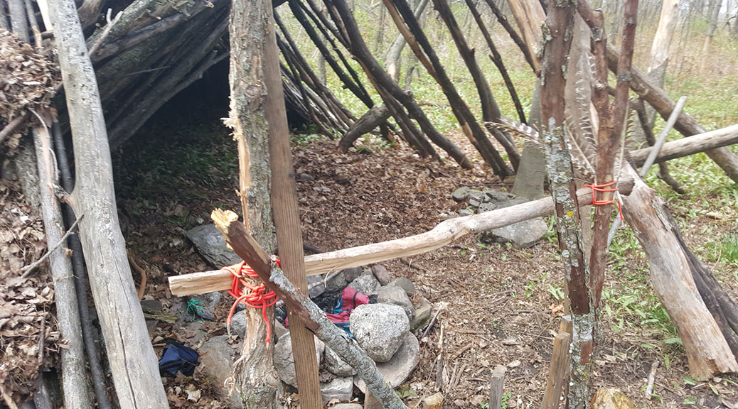 Maybe or maybe not the leftovers of a bush party. Near Abbott Street.