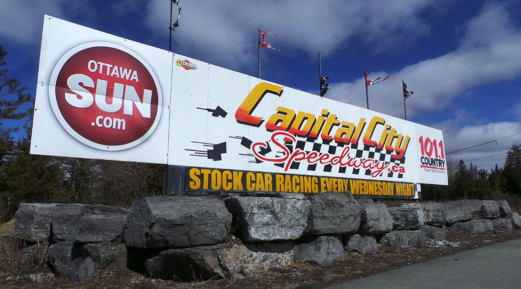 Capital City Speedway Sign / Photo by Glen Gower.