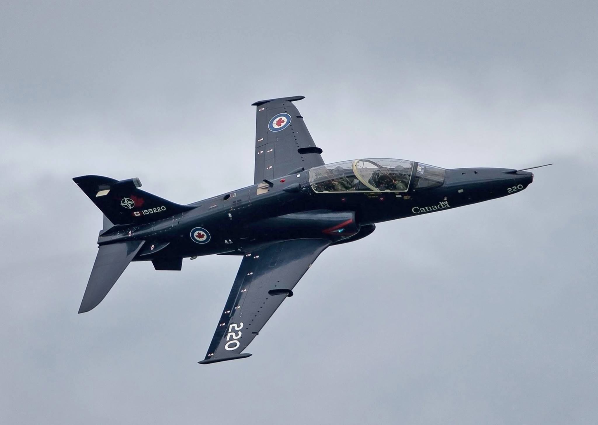 The CT-155 Hawk is a jet aircraft that potential fighter pilots fly during the latter part of their Advanced Flying Training and during their Fighter Lead-In Training. Photo: DND