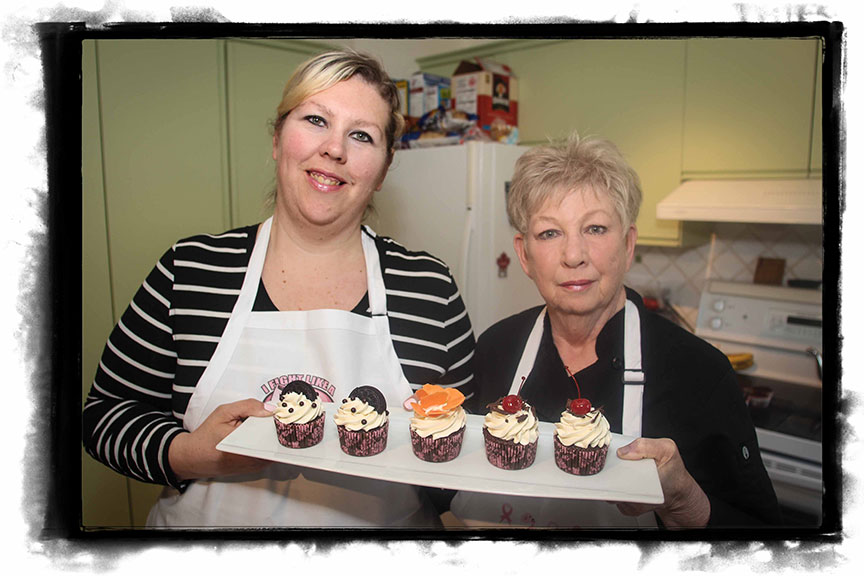 (PHOTO: Jordan McNichols (left) and Jan Campbell, the Cupcake Fairies. Photo by Barry Gray.)