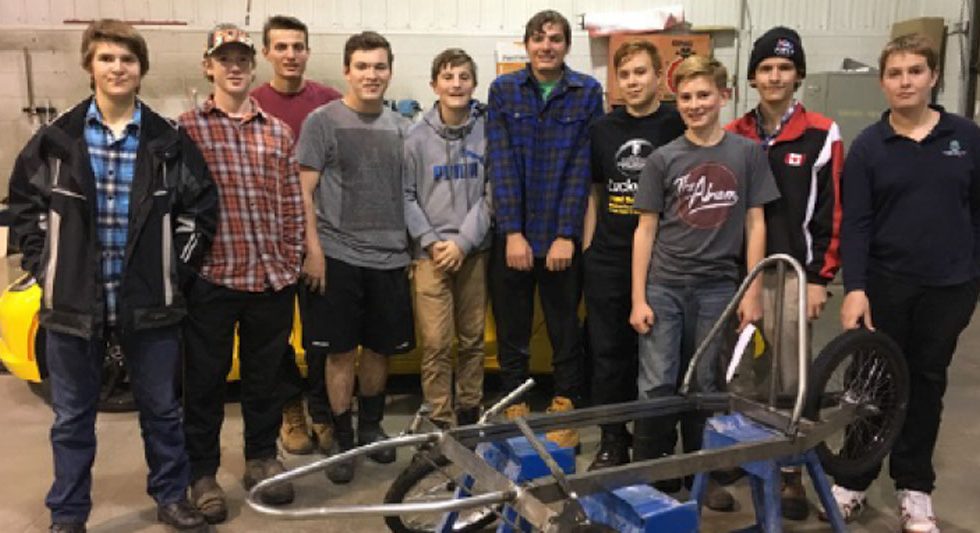 The EV Pioneers are made up of local high school students.