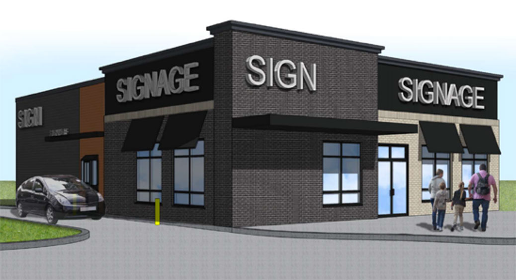 Rendering of the fast food restaurant on Stittsville Main