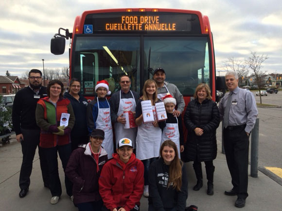 Over 9,000 items were collected during the 2015 Fill the Bus campaign. Photo via the Stittsville Food Bank.