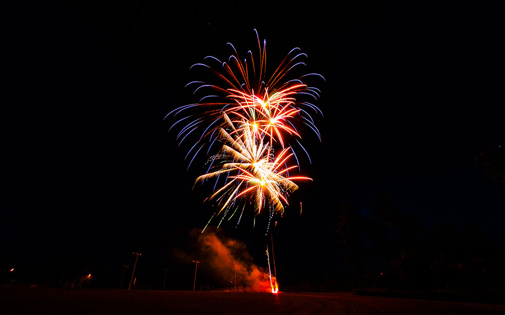 Canada Day 2017 fireworks. Photo by Adam Frank.