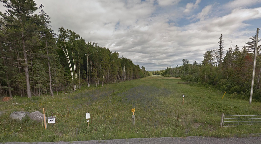 Energy East pipeline route, looking south from Jinkinson Road.