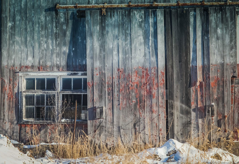 Barn north of Highway 7. Photo by Barry Gray.