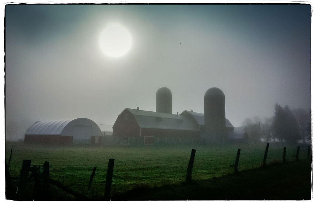 Stittsville fog on Tuesday morning, on the way to Richmond. Photo by Barry Gray.
