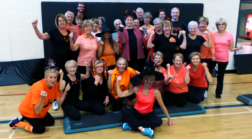 GRC 55+ fitness group all decked out for Halloween