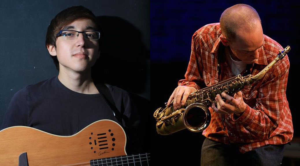 Justin Orok (Guitar) and Zakari Frantz (Saxophone)