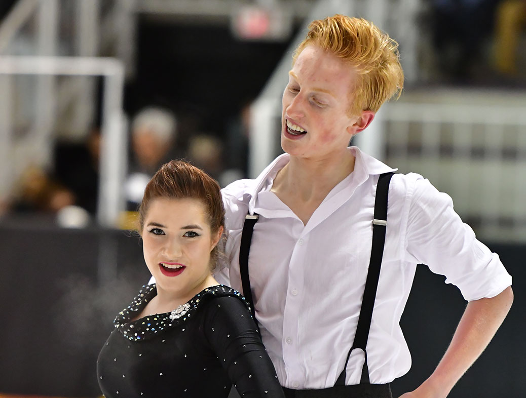 Figure skaters Alex Gunther and Kaitlyn Chubb. Photo by Danielle Earl.