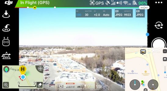 Screenshot from videographer Rob Hambly's footage of the intersection of Carp Road and Stittsville Main Street.