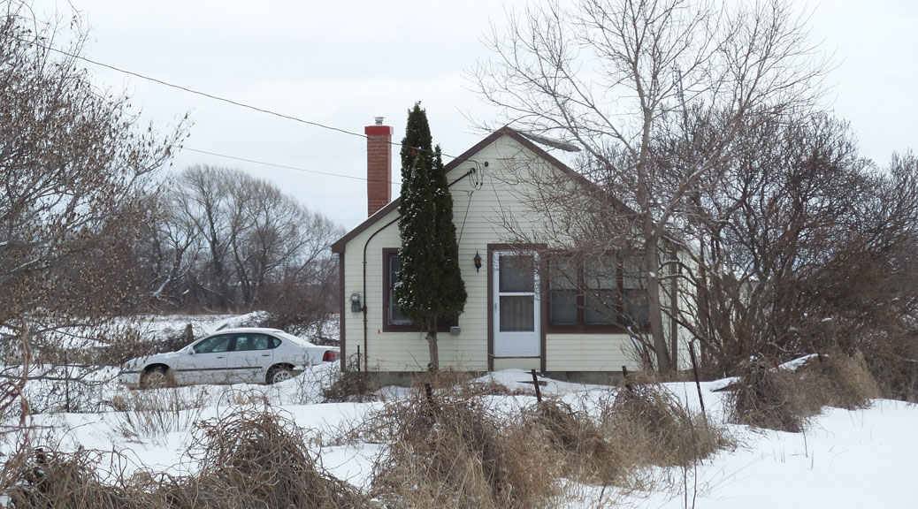The small house on the Bradley-Craig property on Hazeldean Road. January 2017.
