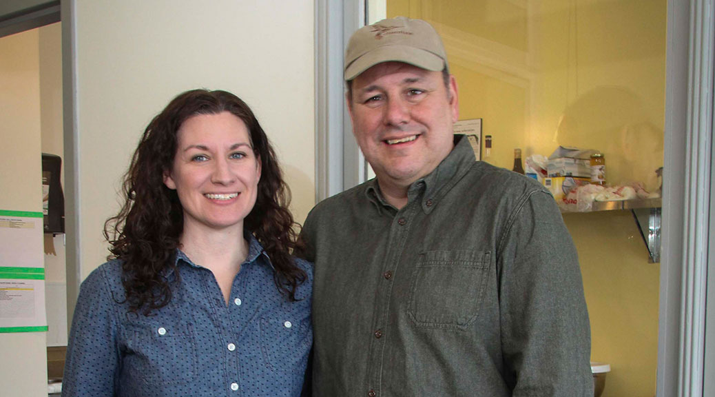 Erica and Drew Gilmour from Hummingbird Chocolate. Photo by Barry Gray.