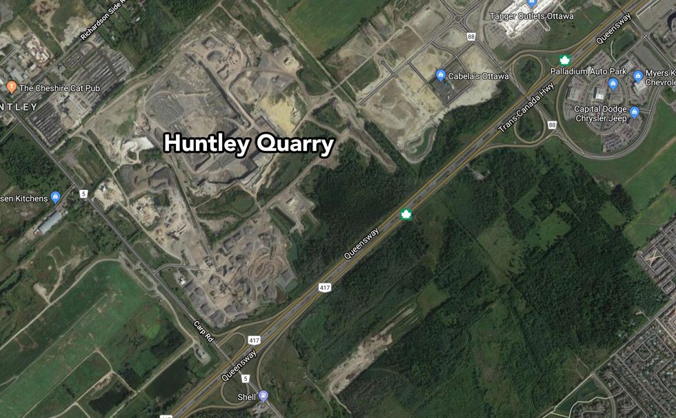 Huntley Quarry (via Google Maps)