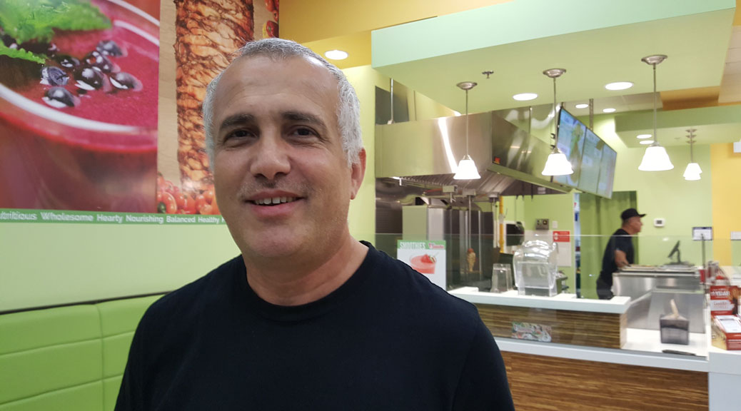 Just Shawarma owner Nedal Atieh. Photo by Glen Gower