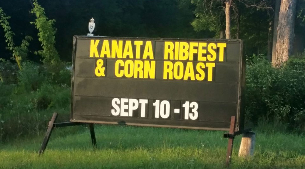 Kanata Ribfest sign