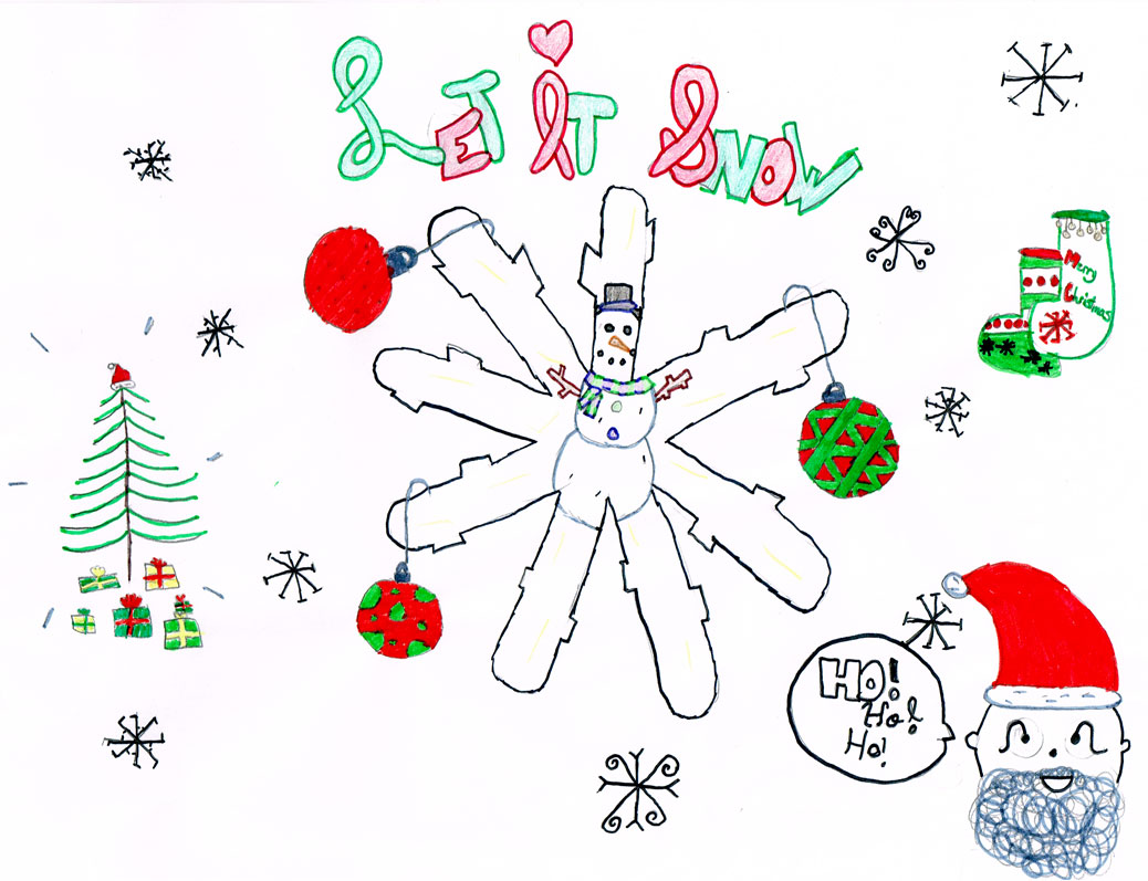 Let It Snow artwork by Maddie G