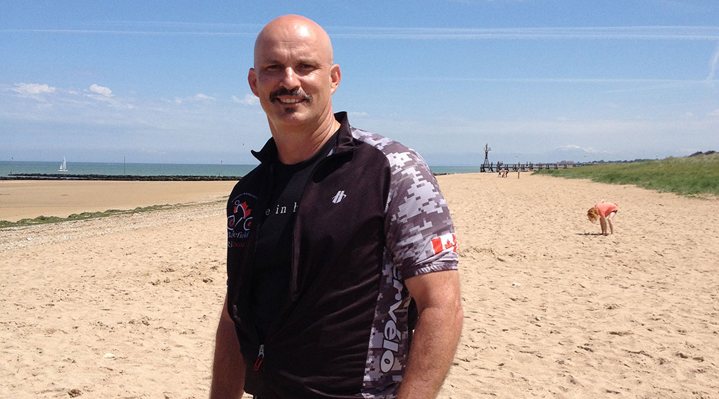 Matt Muzzi on June Beach, June 2014.