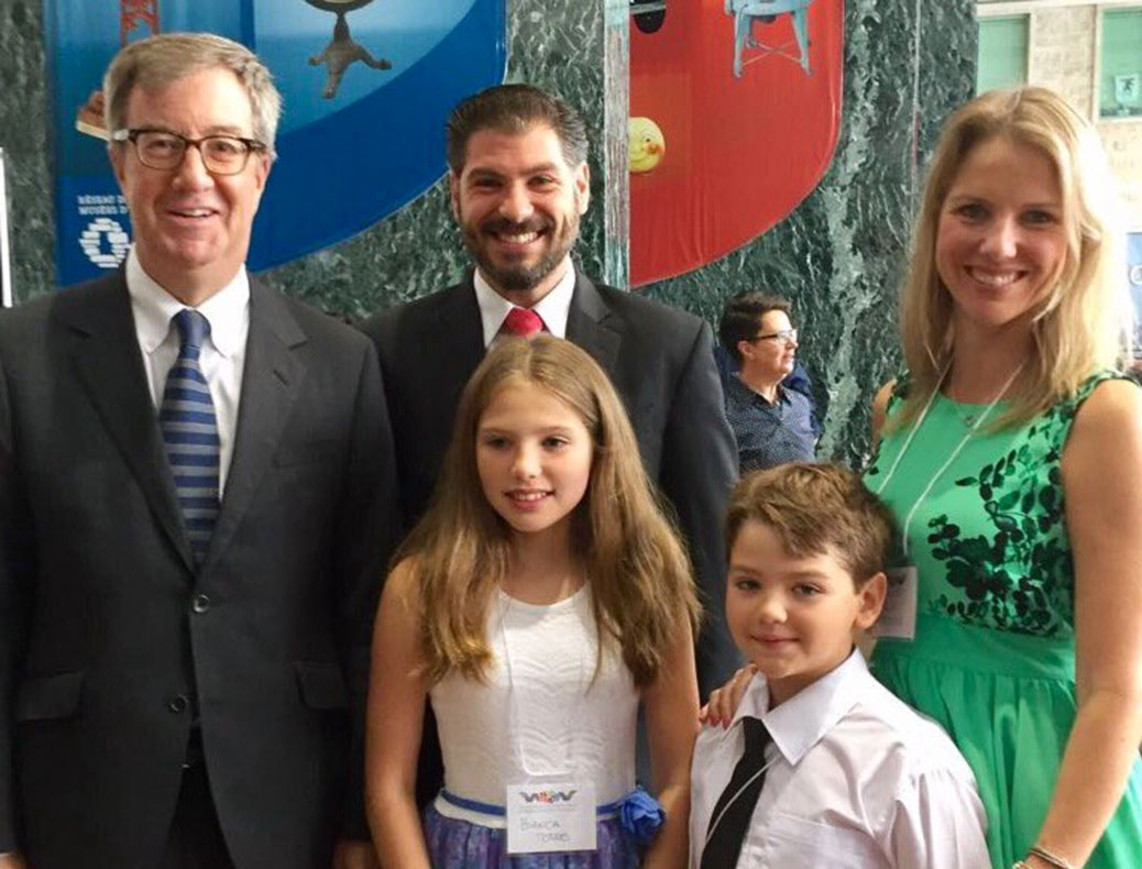 Jim Watson with Murilo and Karla Torres and family.