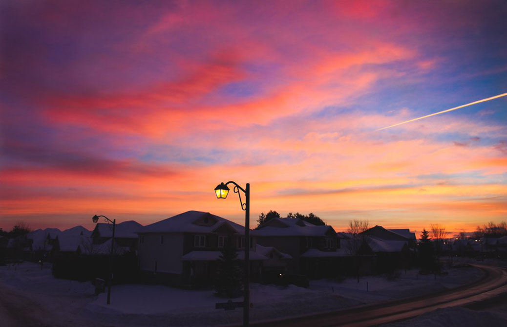Winter Sunrise by Grace Mysak, taken early on December 30, 2016.