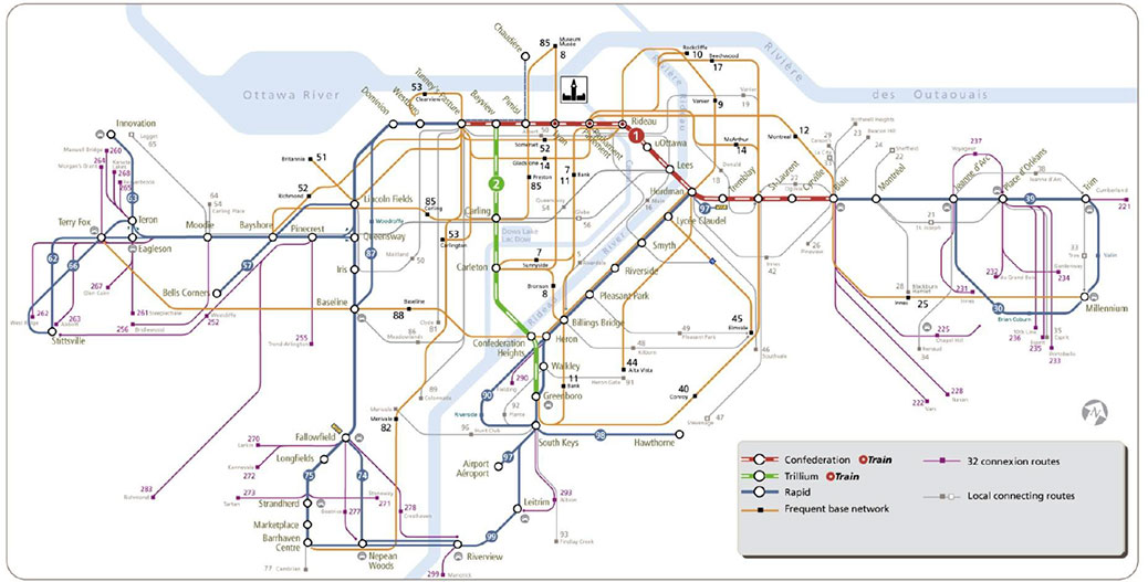 New OC Transpo bus stop signage