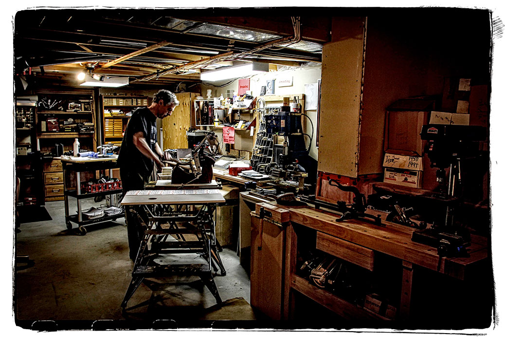 Paul Jay in his workshop. Photo by Barry Gray