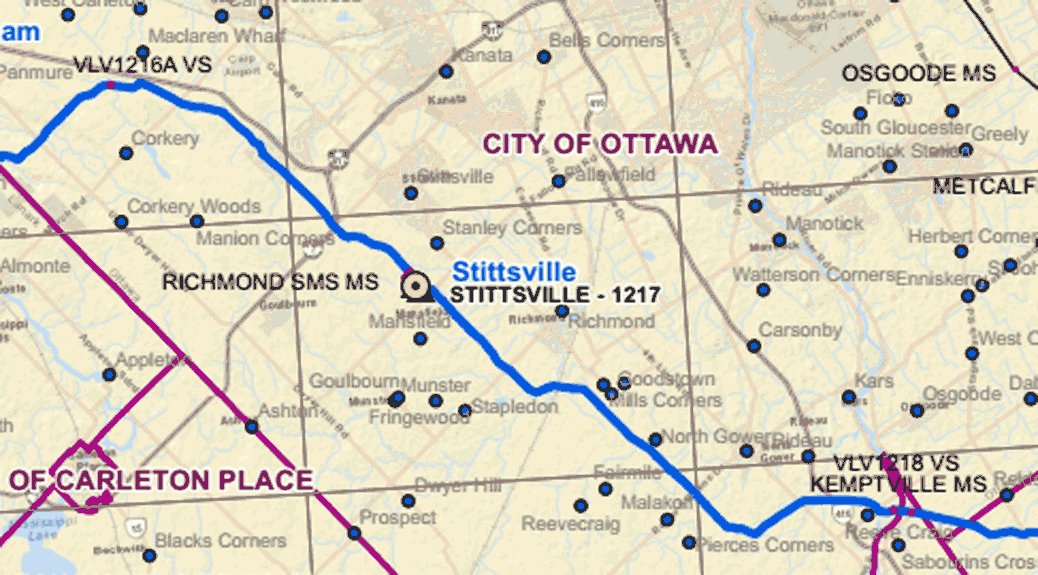 Energy East Pipeline Map