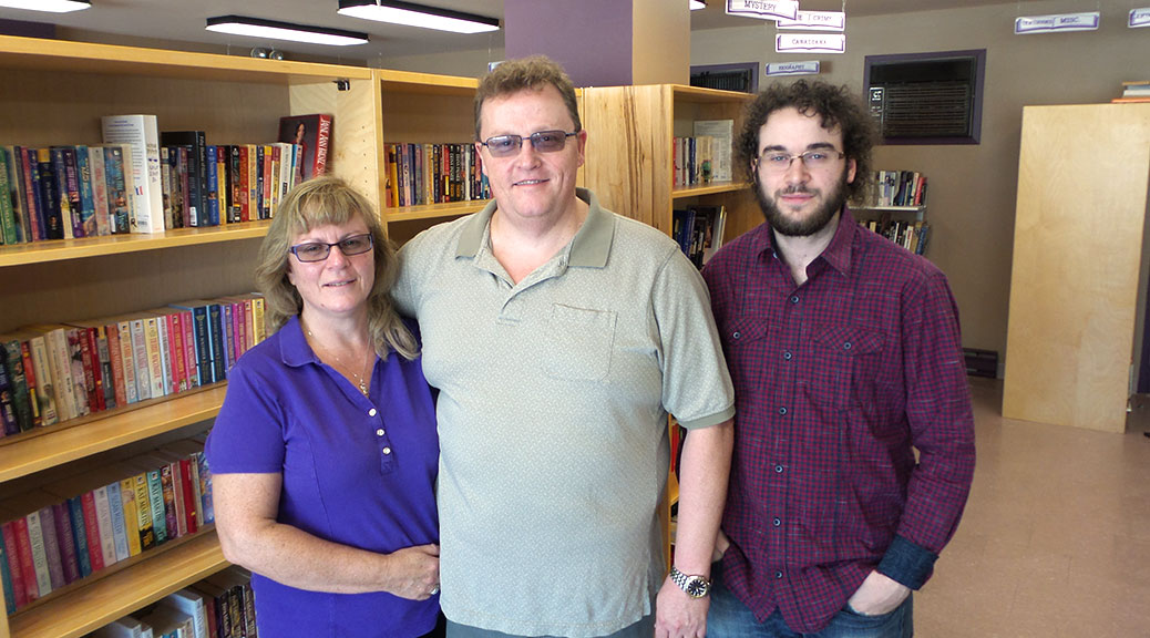 Left to right: Store manager Rob Tougas with owners Dean and Dee McIntosh. Photo by Glen Gower.