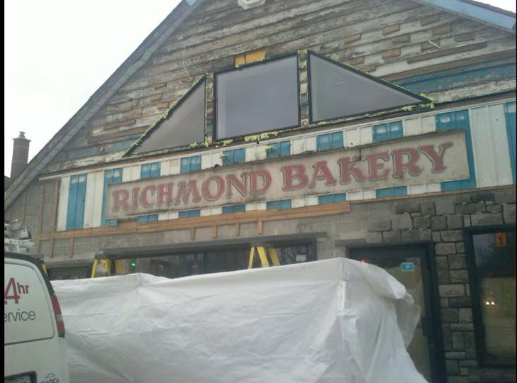 Vintage Richmond Bakery sign. Photo via Deb Mallet.