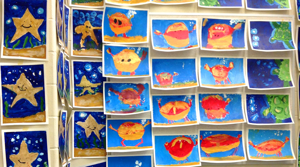 Artwork from students at Stittsville Public School, working with Kate Ryckman.