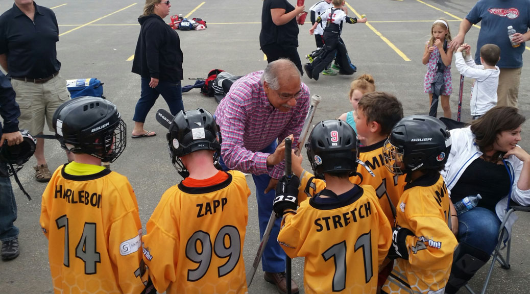 Shad Qadri took some time out to speak with the boys following the game.