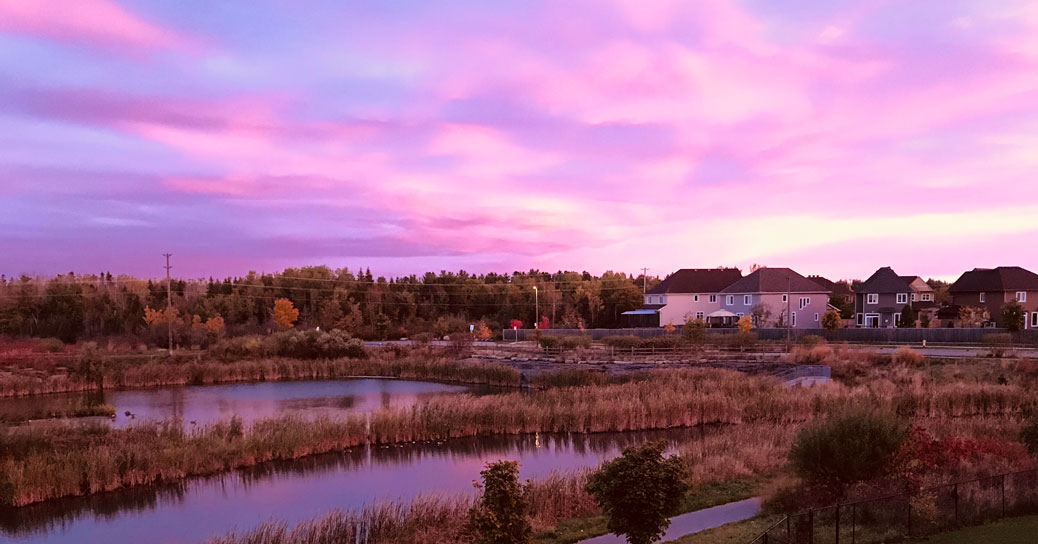 Michelle Boudreau shares this photo of a beautiful sunrise over Jackson Trails on Tuesday morning.  