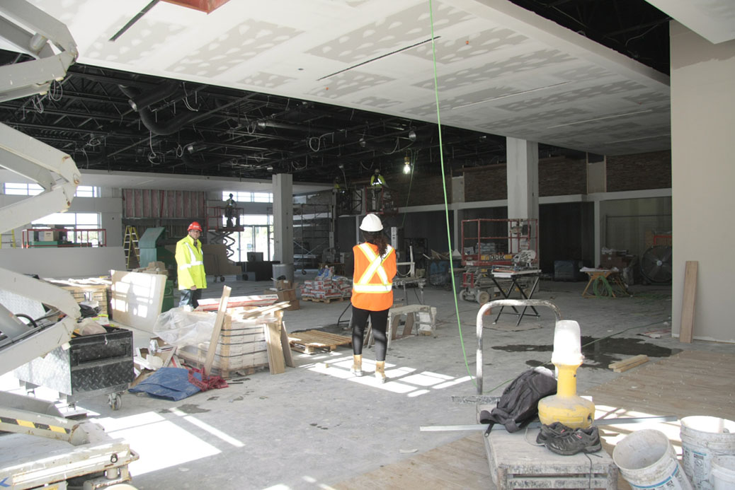 Tanger restaurant area under construction